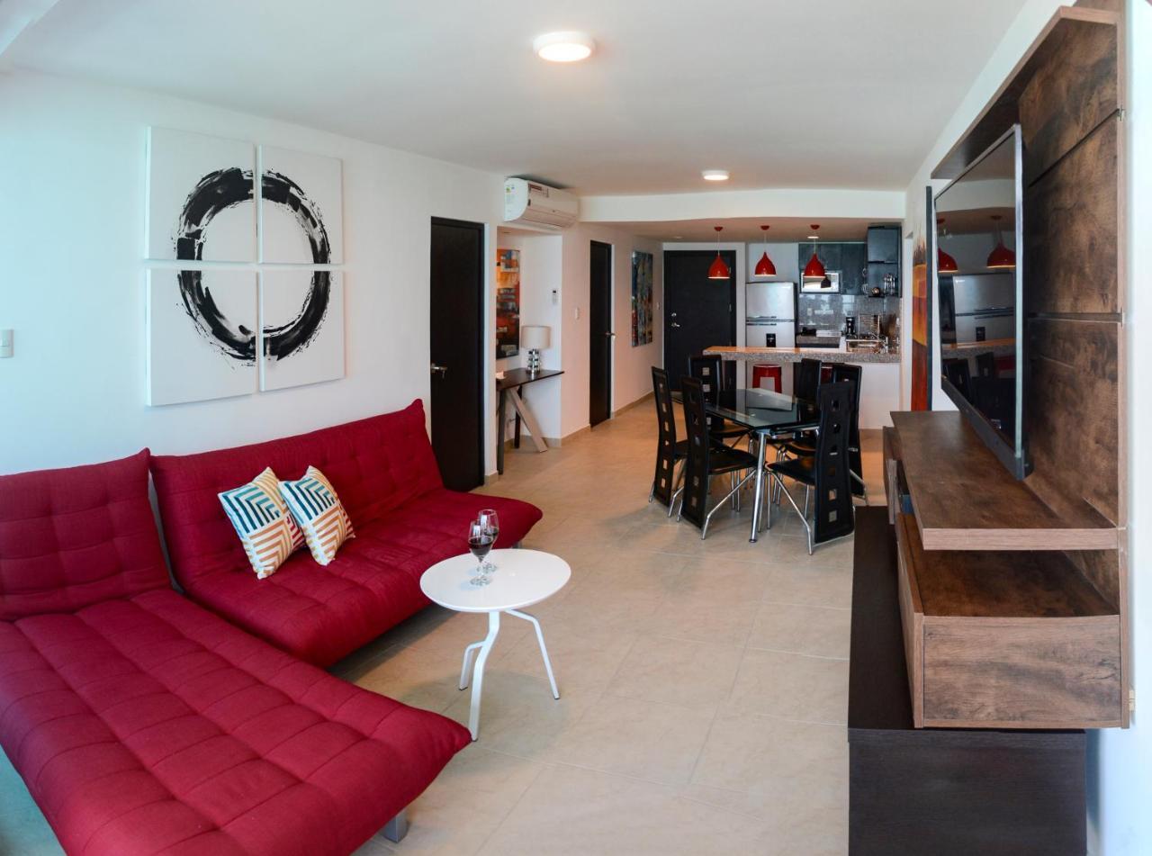 Lindo Departamento Al Pie De Playa Edificio Torre Oceanica Apartment